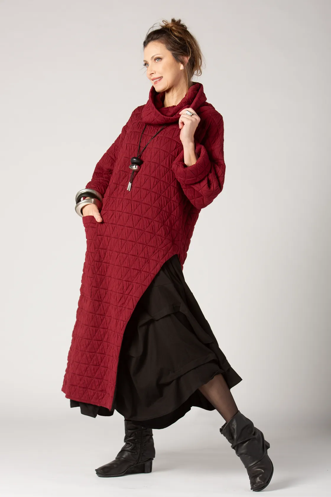 GERSHON Sutetchi Tunic in Bordeaux