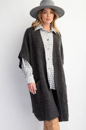 Grey Heart Cardigan