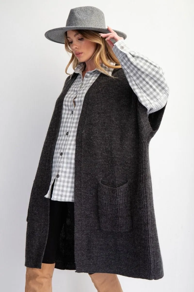 Grey Heart Cardigan