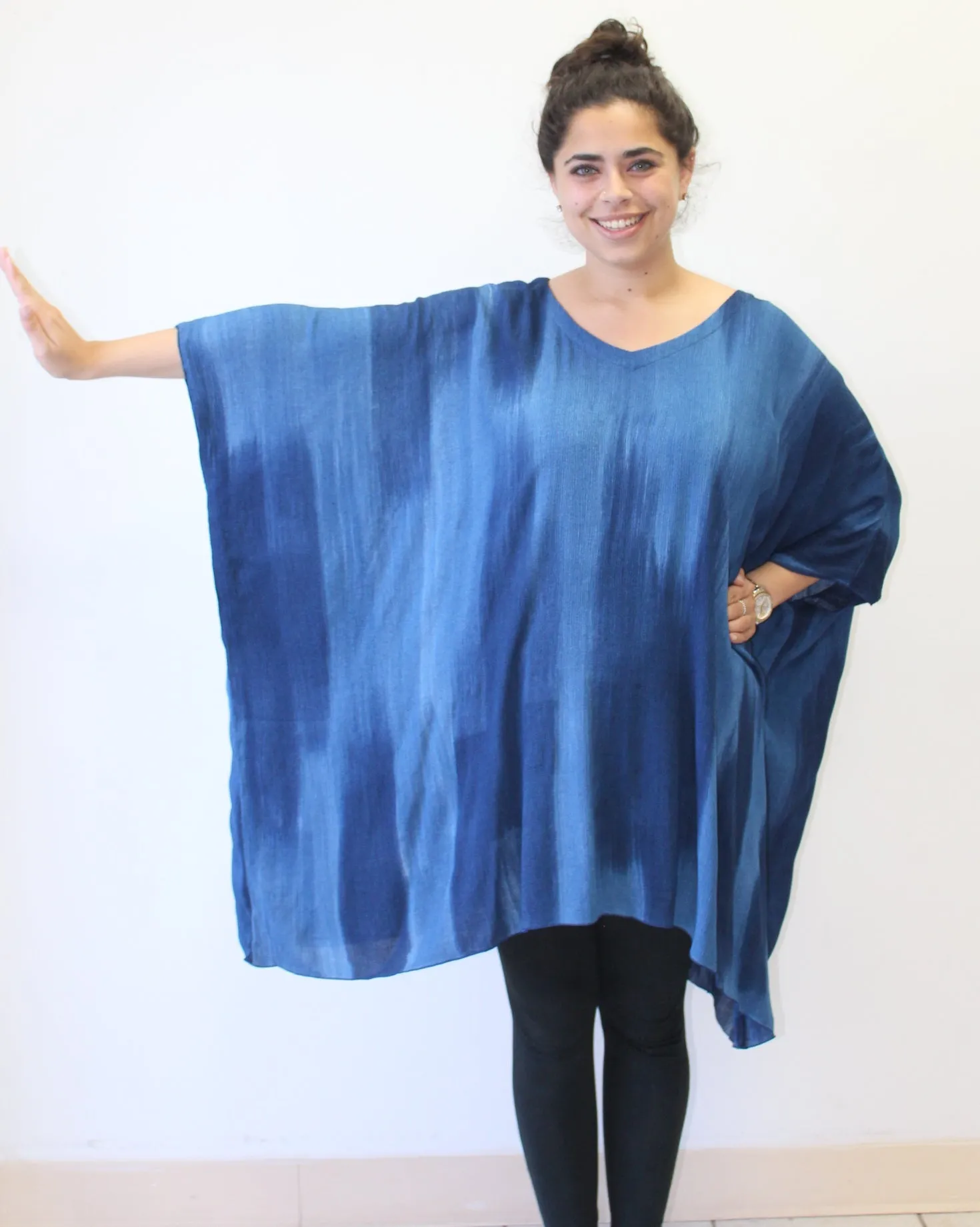 Hand Painted Katie Poncho Tunic