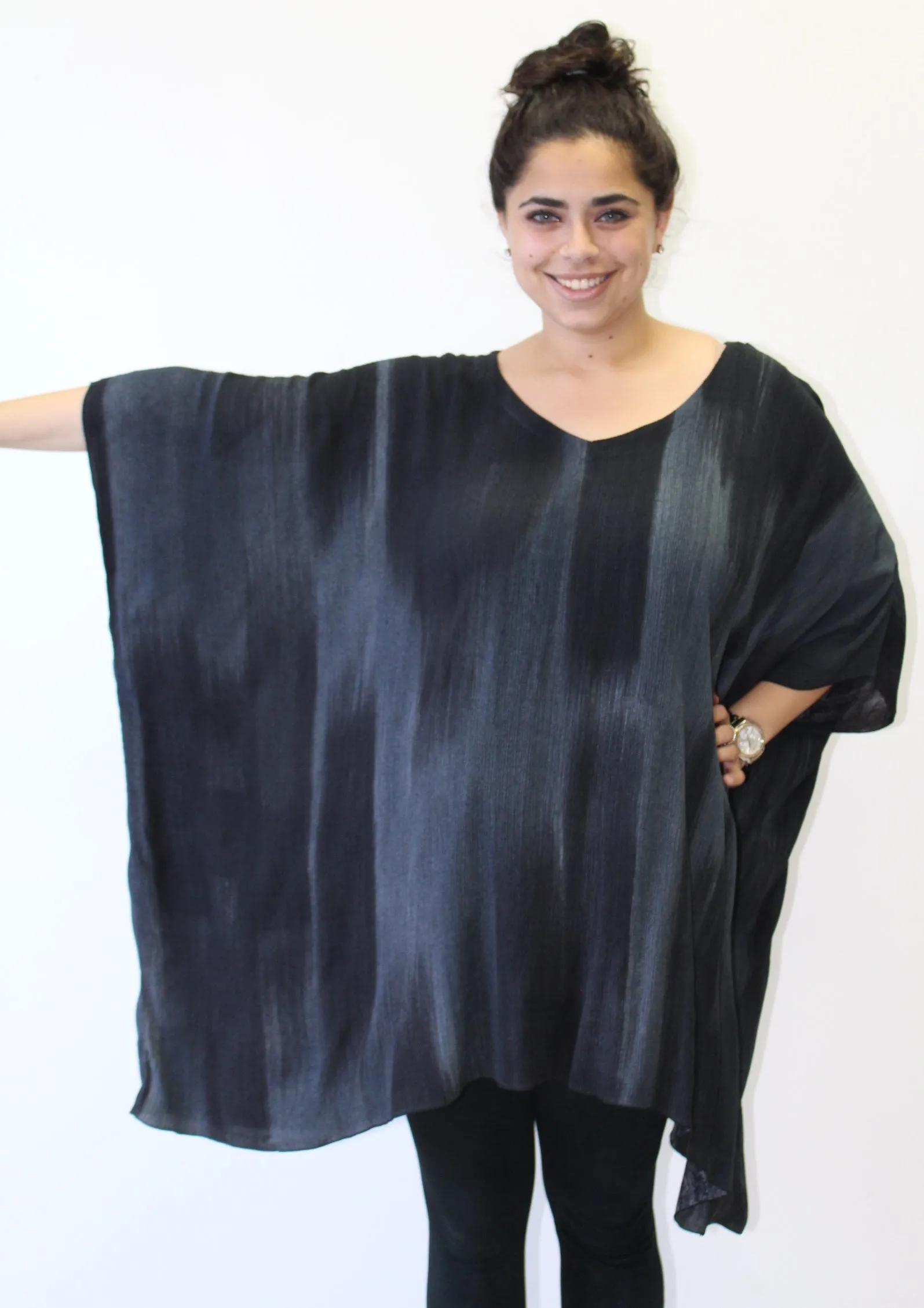 Hand Painted Katie Poncho Tunic