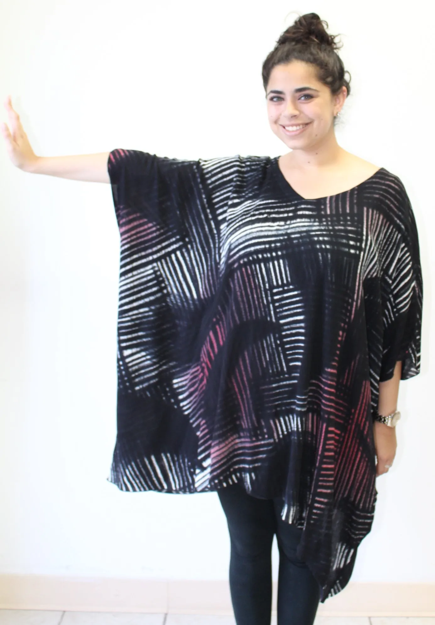 Hand Painted Katie Poncho Tunic