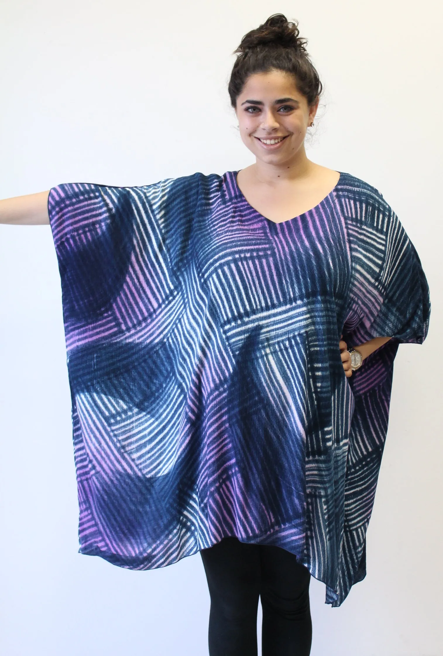 Hand Painted Katie Poncho Tunic