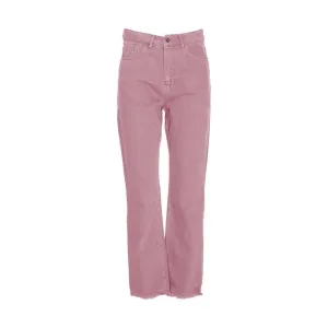 Hinnominate Chic Pink Raw Cut Bottom Jeans