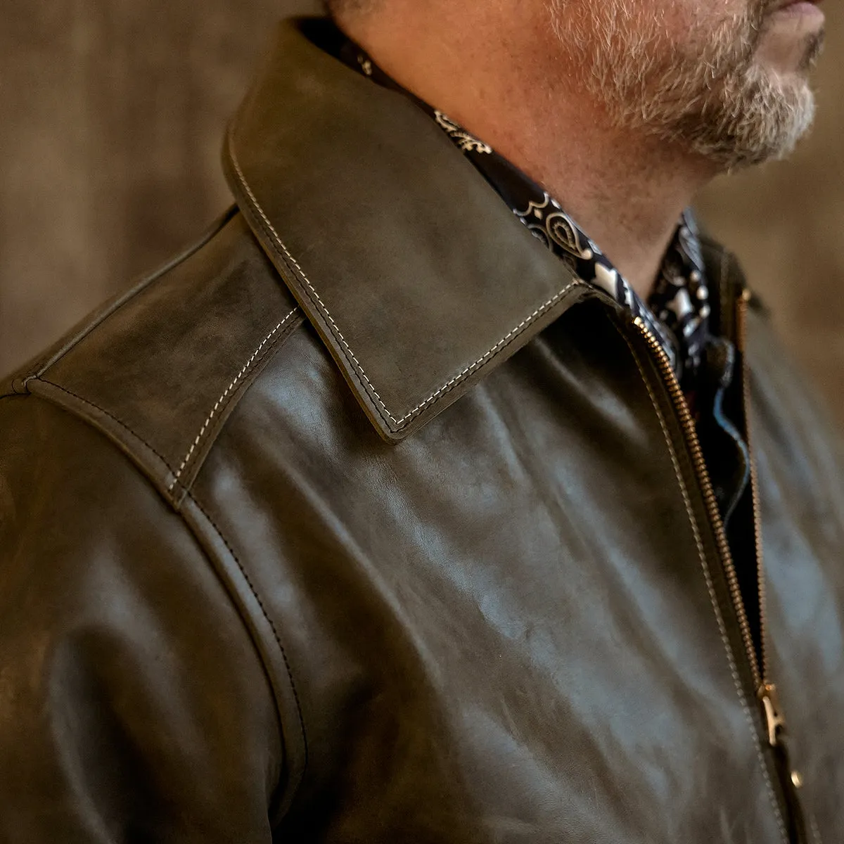 Horween Horsehide Jacket No. 65 | Charcoal