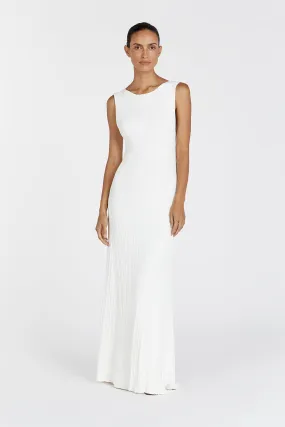 IVY OFF WHITE SLEEVELESS MIDI DRESS