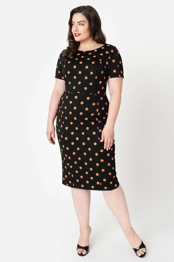 Jack-o-lantern Wiggle Dress