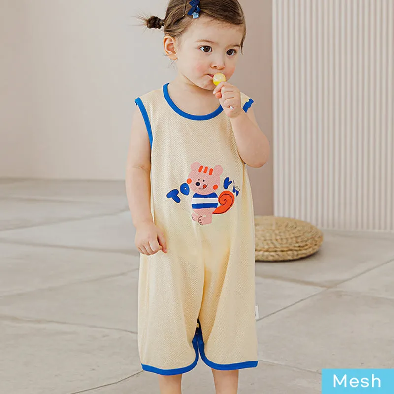 Kids Cotton Cool Mesh Sleeping Vest - Tori