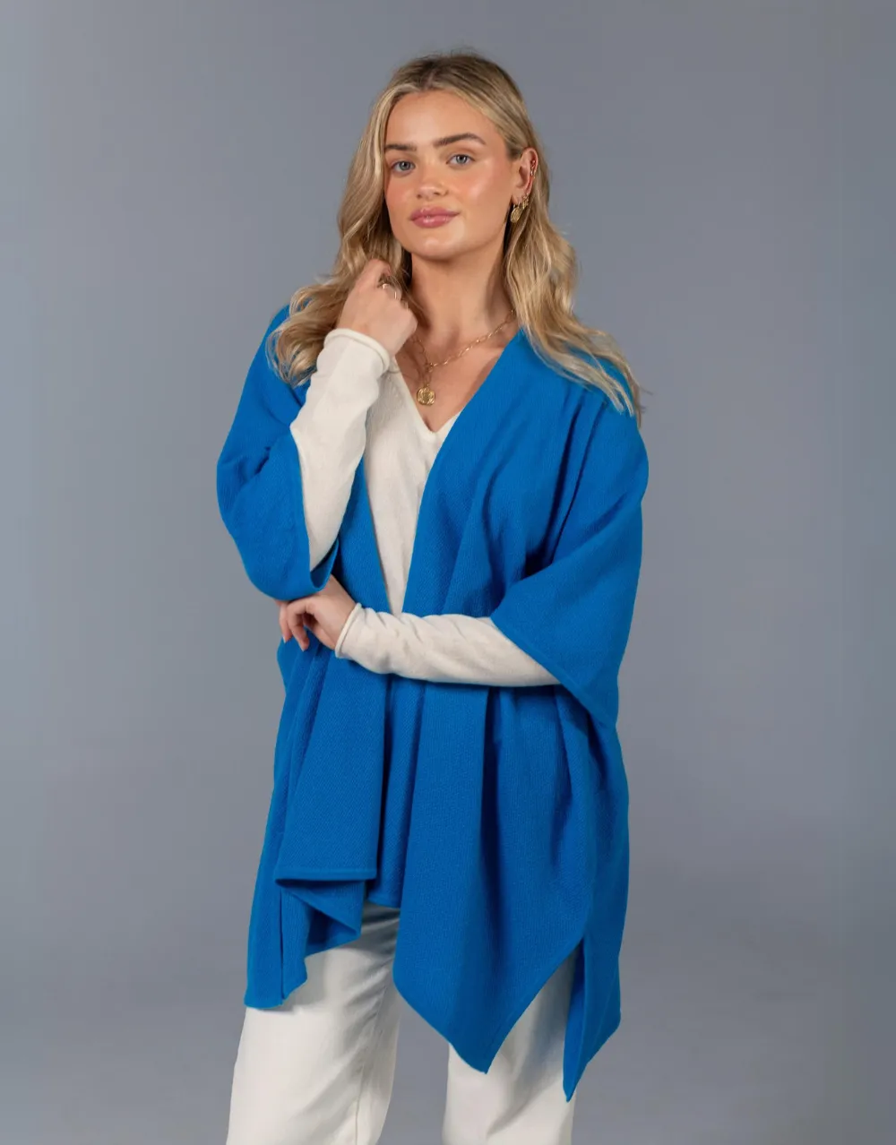 Kimono Poncho in Azul