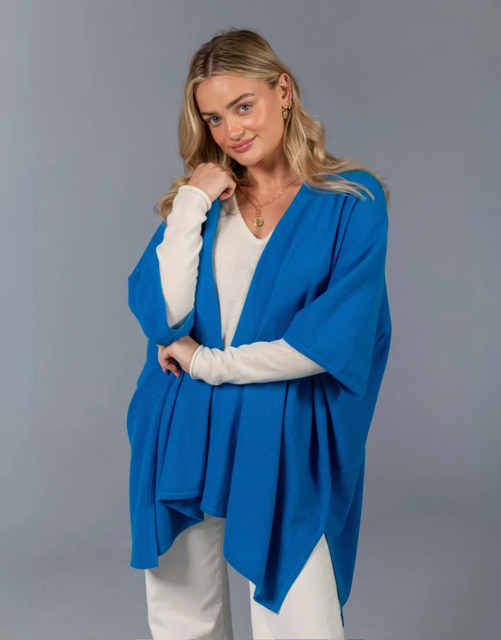 Kimono Poncho in Azul