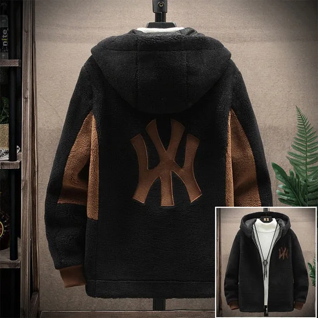 Lamb Velvet Hooded Jacket