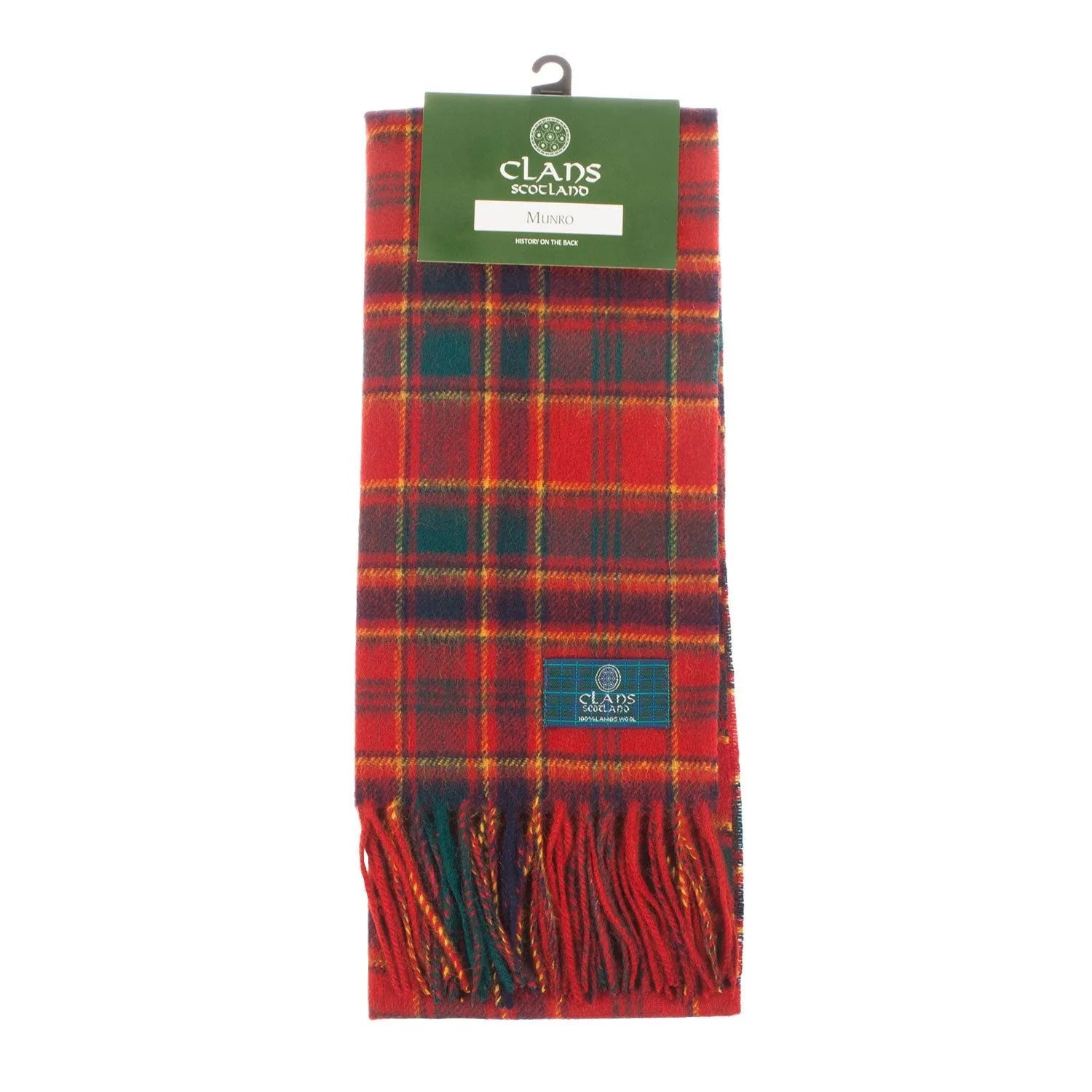 Lambswool Scottish Tartan Clan Scarf  Munro