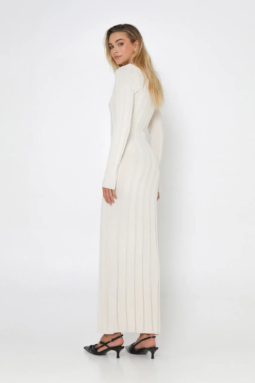 Lily Knit Maxi Dress | Natural