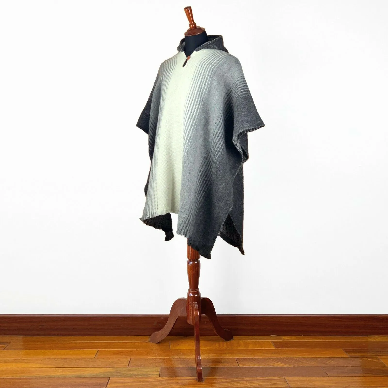 Llama Wool Unisex South American Handwoven Kids Poncho Pullover - All Sizes Family Look