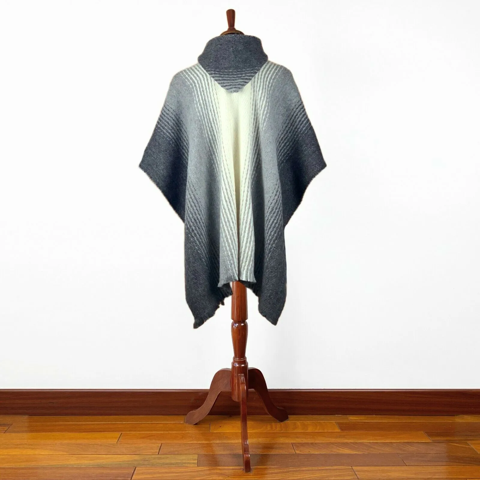 Llama Wool Unisex South American Handwoven Kids Poncho Pullover - All Sizes Family Look