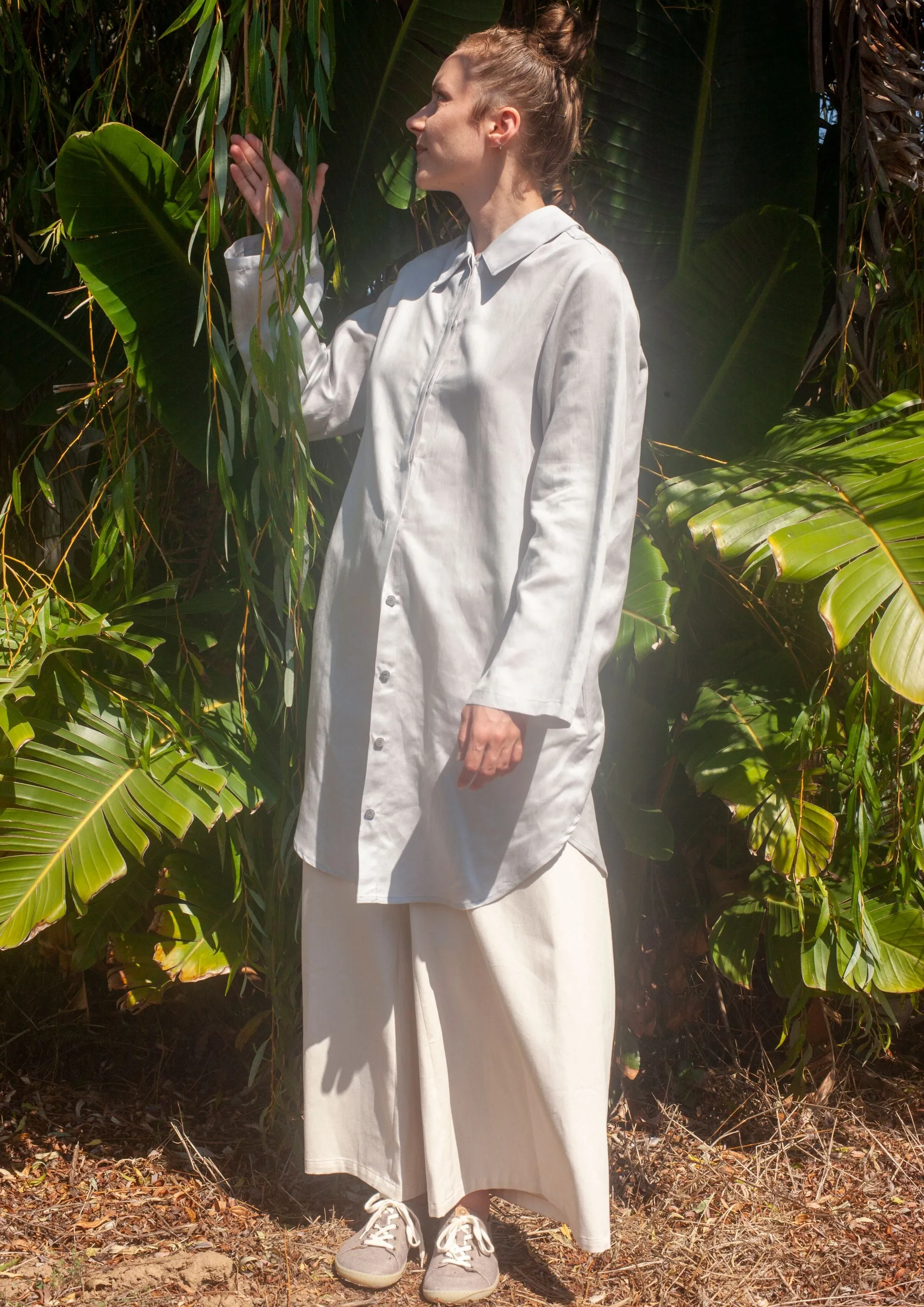 Lyocell & Linen SHIRT DRESS