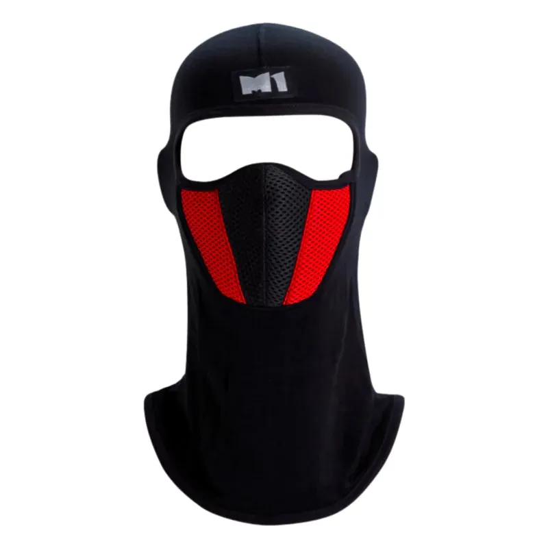 M1 Full Face Cover Balaclava Protection Filter Plain Ski Dust Mask - Red