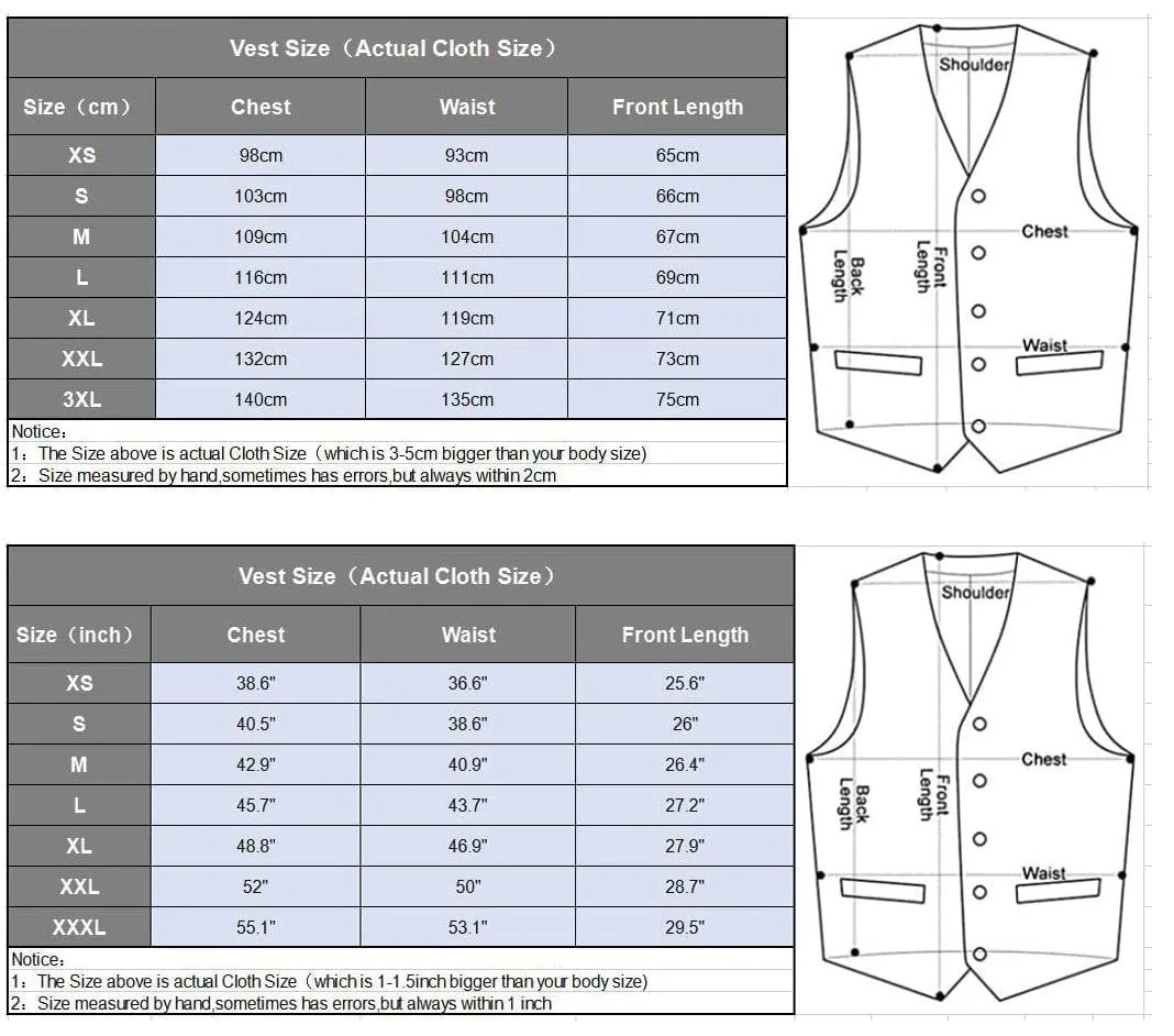 Men's Classic Slim Fit Tweed Herringbone Notch Lapel Suit Vest Waistcoat