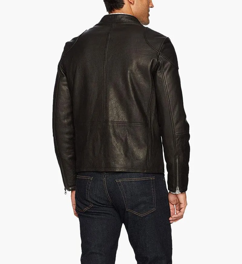 Men’s Premium Leather Moto Biker Jacket