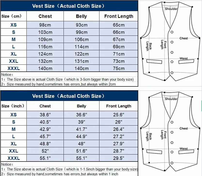 Men's Velvet V Neck Waistcoat For Wedding Party