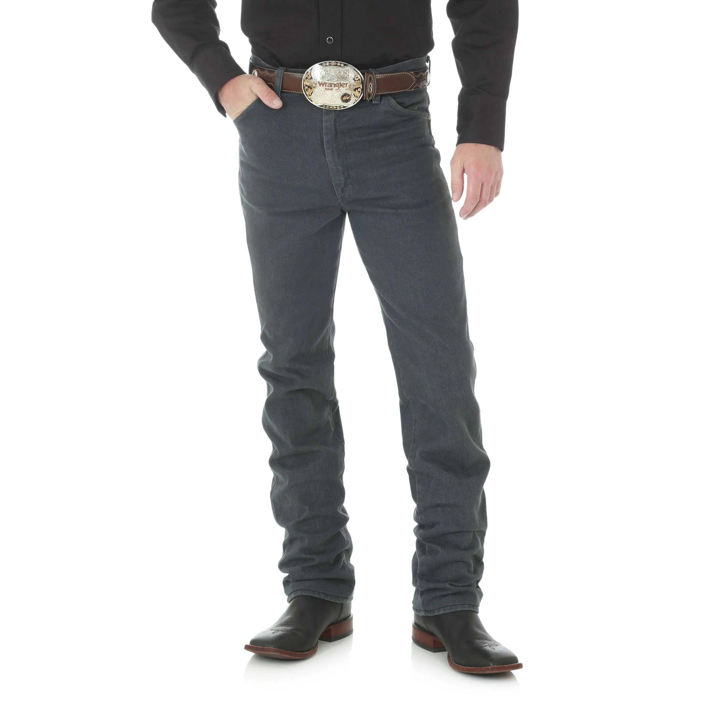 Men's Wrangler Cowboy Cut Slim Jean in Charcoal Gray - 936CHG - FINAL SALE