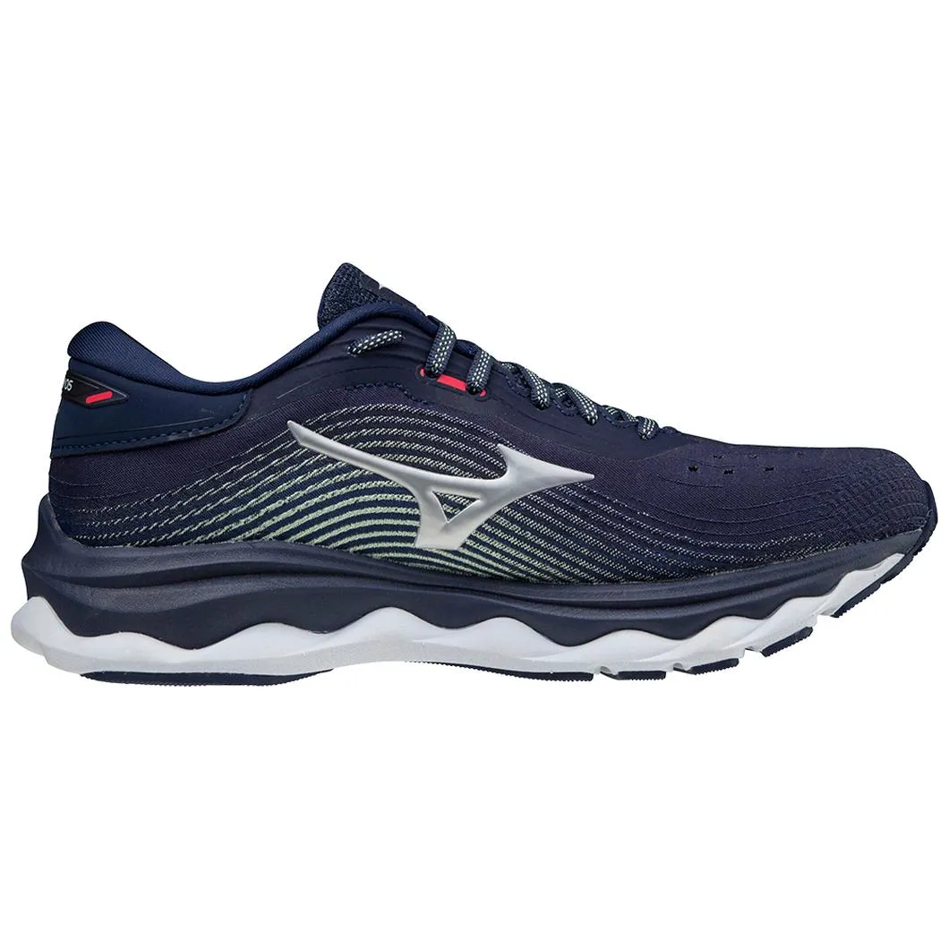 Mizuno Women's Wave Sky 5 PCPC Running Shoe in Peacoat