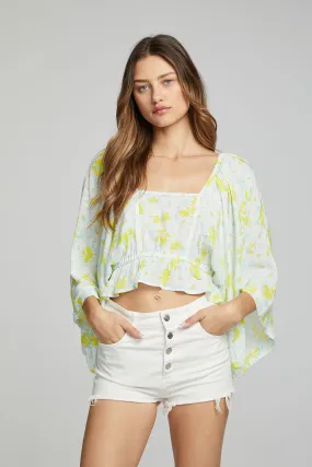 Monarch Crop Top - Daisy Floral Print