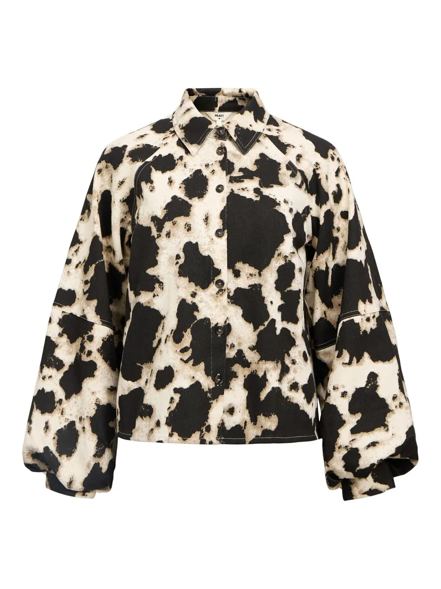 Montana Printed Jacket (Black/Cloud Dancer)