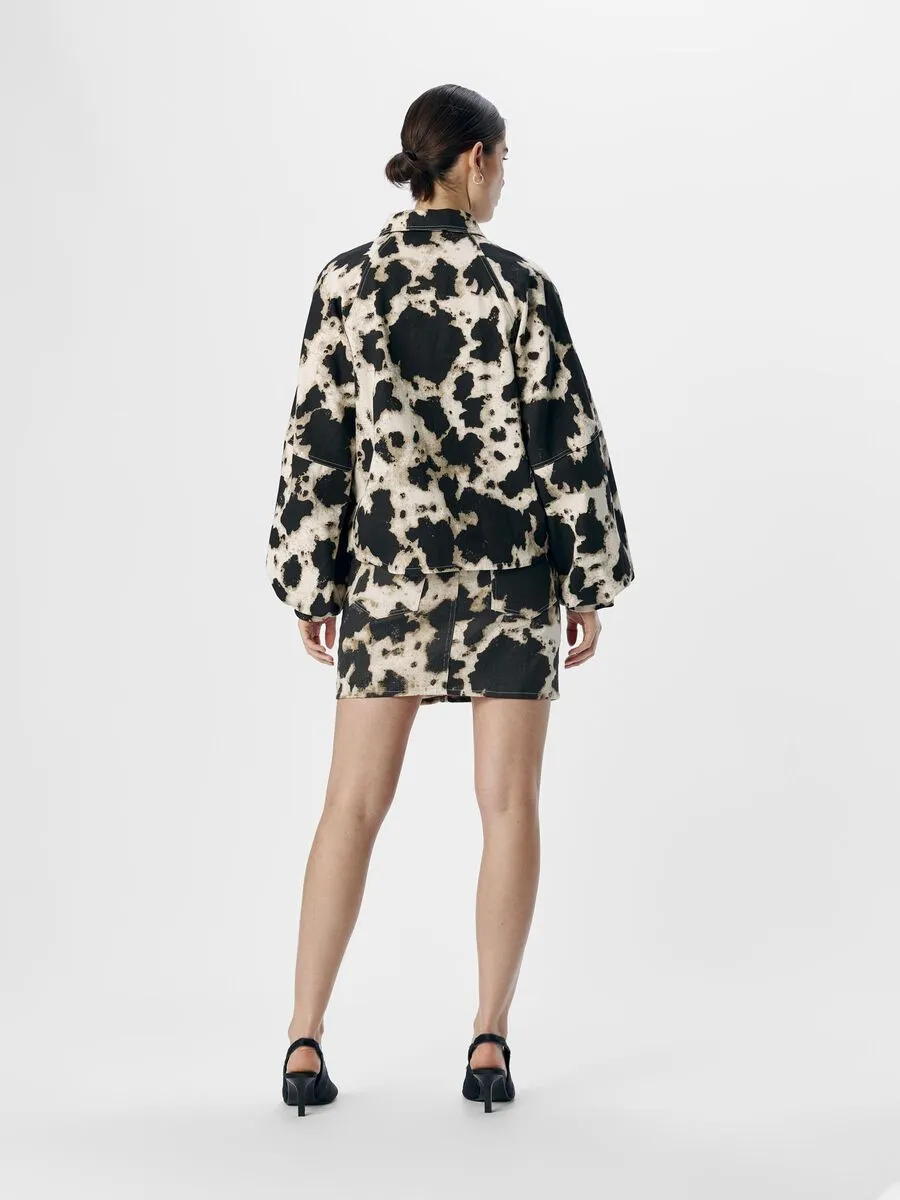 Montana Printed Jacket (Black/Cloud Dancer)