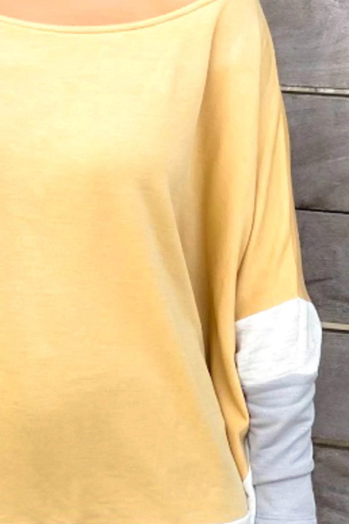 Mustard Poncho Top