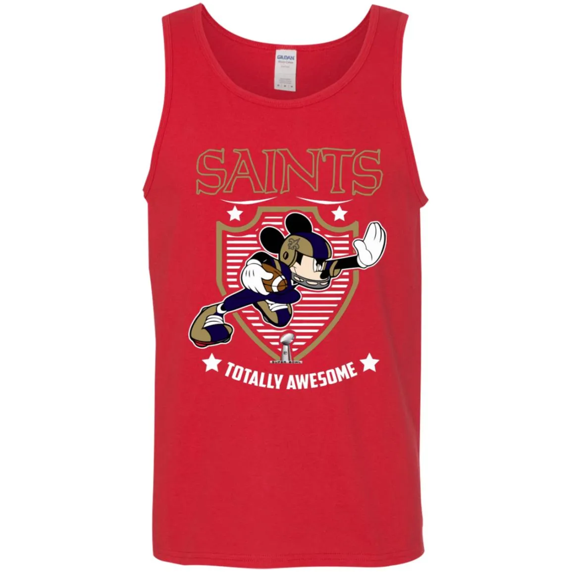 Nfl – New Orleans Saints Totally Awesome Mickey Mouse Super Bowl 2019 Football Men Cotton Tank