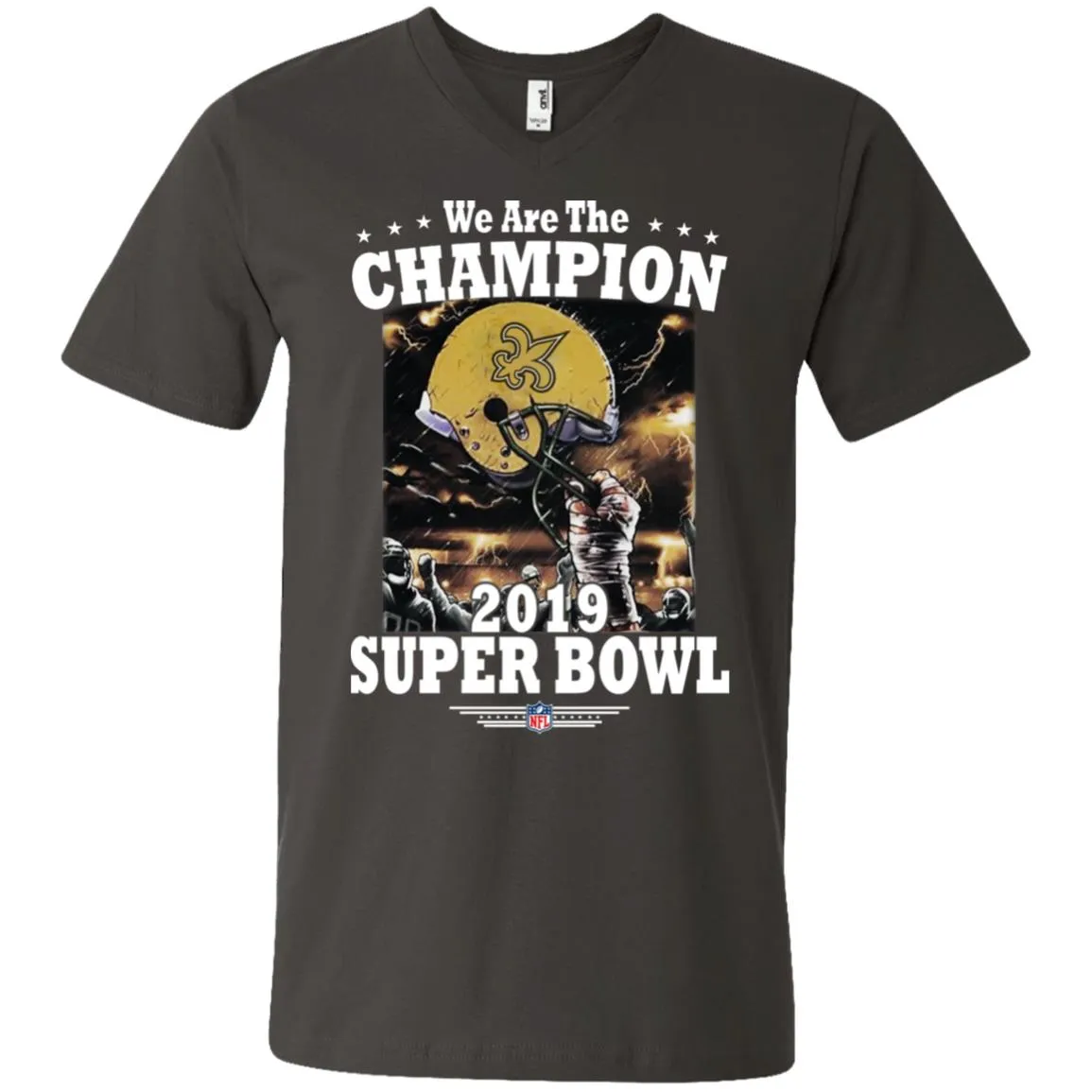 Nfl – New Orleans Saints We Are The Champion 2019 Super Bowl Football Men V-Neck T-Shirt