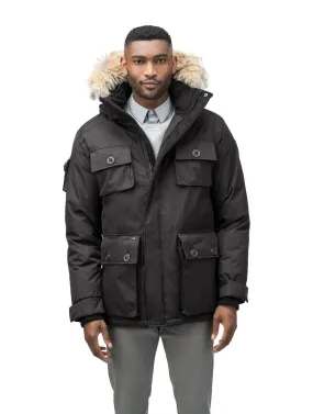 Nobis The Barry Parka Men's Extra Small Crosshatch Black