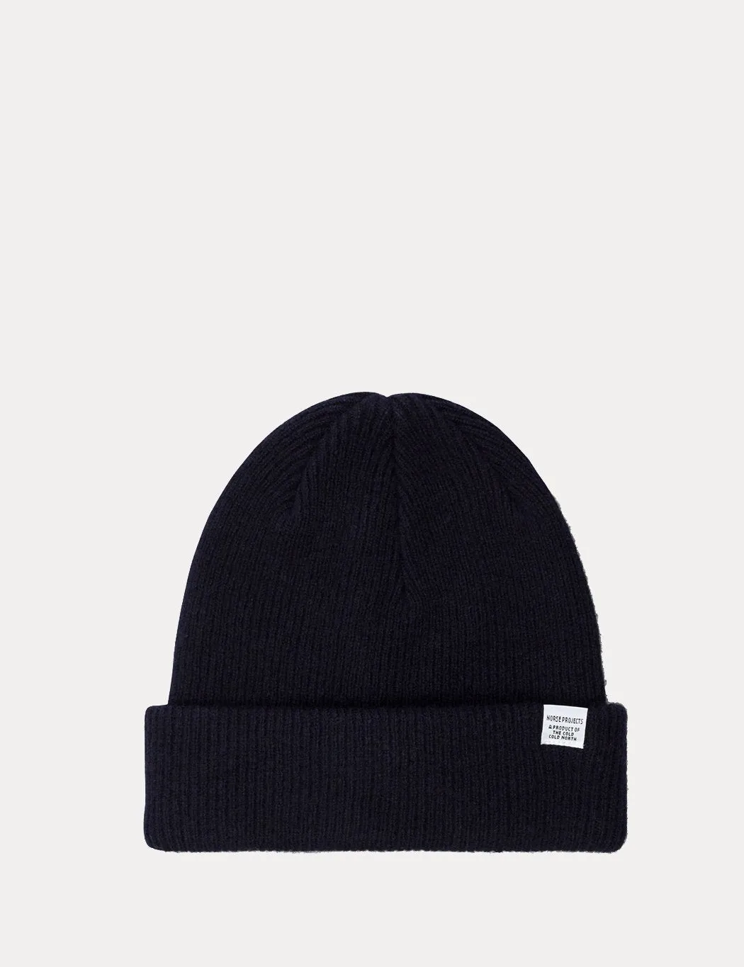 Norse Projects Beanie Hat Brushed (Wool) - Dark Navy Blue