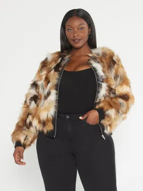 Nova Faux Fur Bomber Jacket