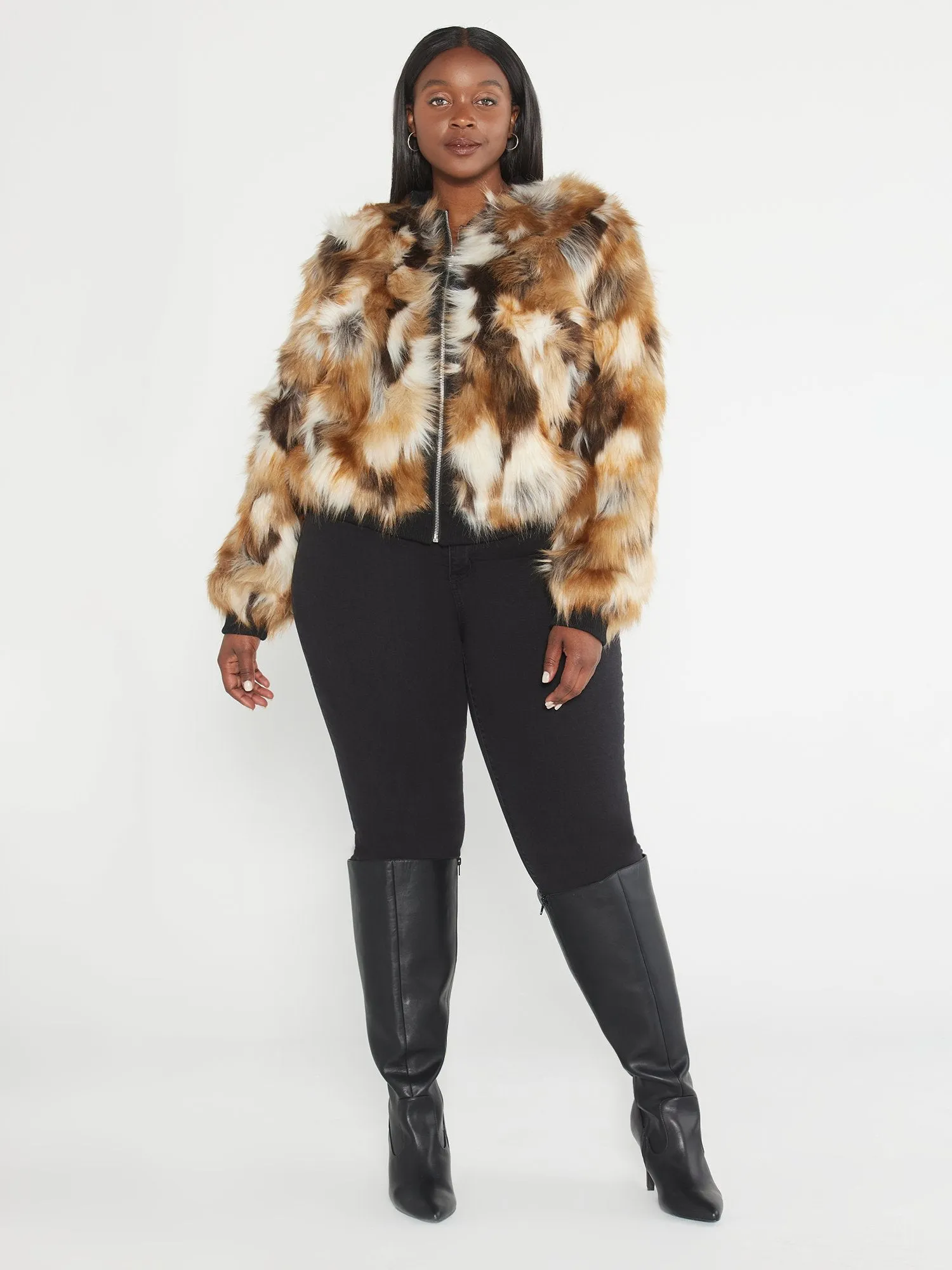 Nova Faux Fur Bomber Jacket