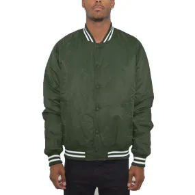 Olive Classic Varsity Bomber Jacket