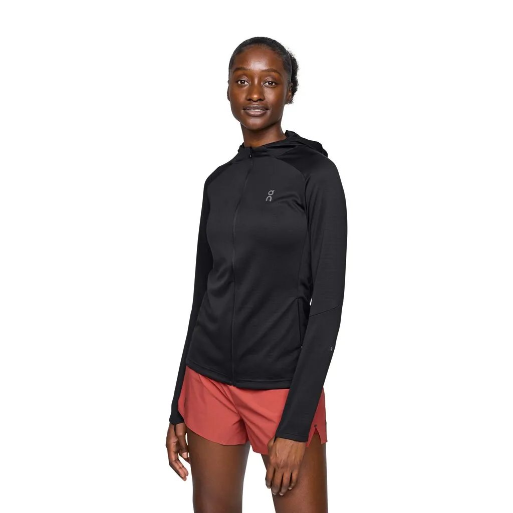 On Running Climate Zip Hoodie (Womens) - Black