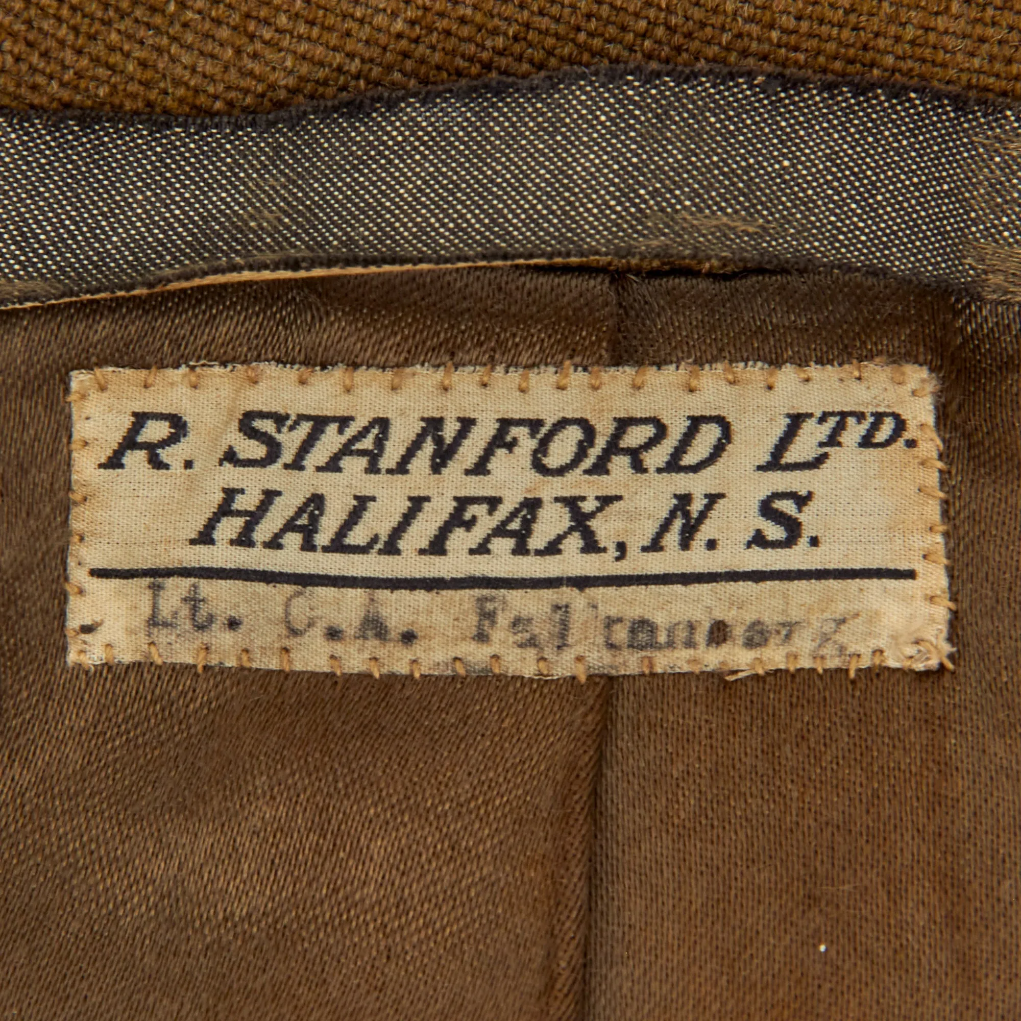 Original British WWI Named Royal Flying Corps Officer Uniform Set With Overseas Cap and Period Photo