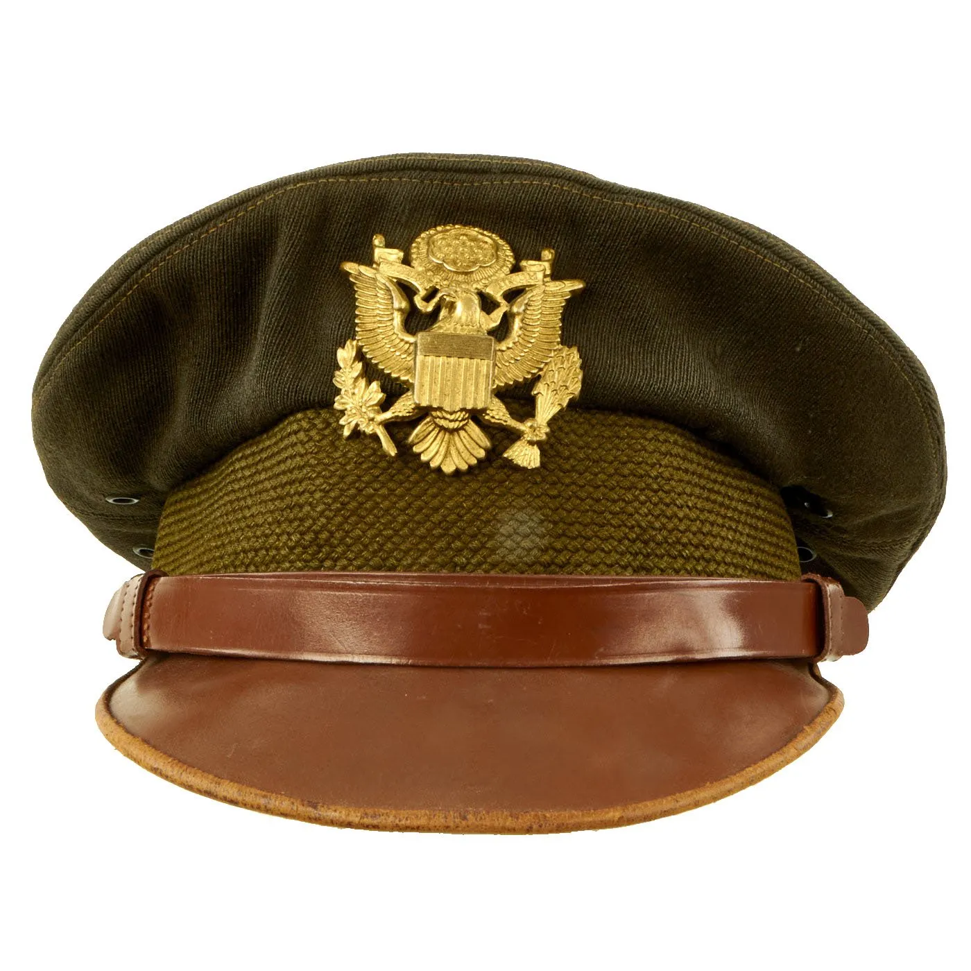 Original U.S. WWII Army Air Force Officer Crusher Cap by Knox