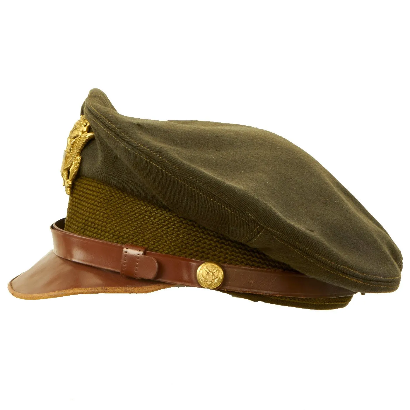 Original U.S. WWII Army Air Force Officer Crusher Cap by Knox