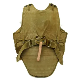 Original U.S. WWII USAAF Early Pattern M1 Flyers Protective Armor Flak Vest Jacket with Apron