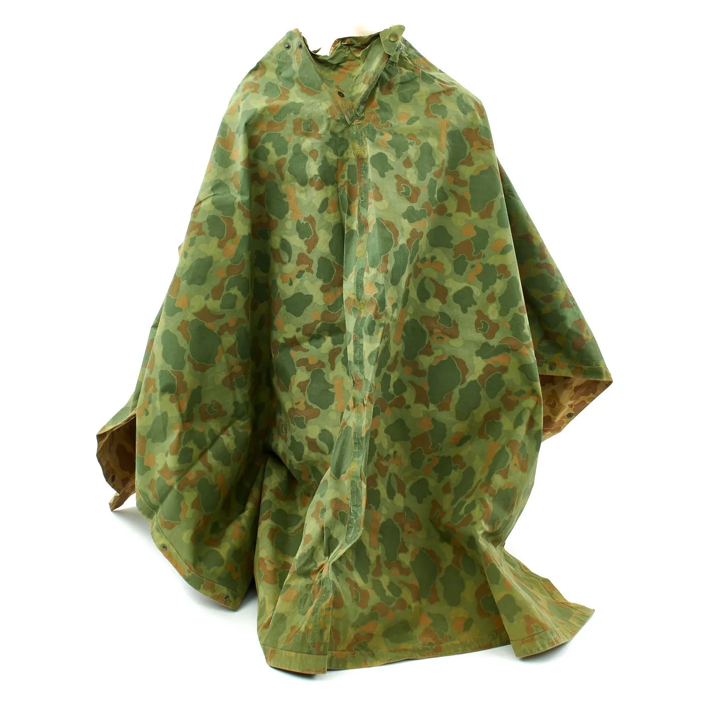 Original U.S. WWII USMC Poncho - Reversible Camouflage