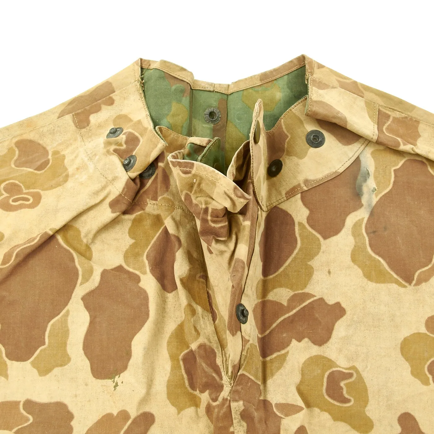 Original U.S. WWII USMC Poncho - Reversible Camouflage