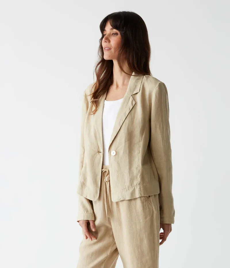 Pearson Ribbed Mixed Blazer