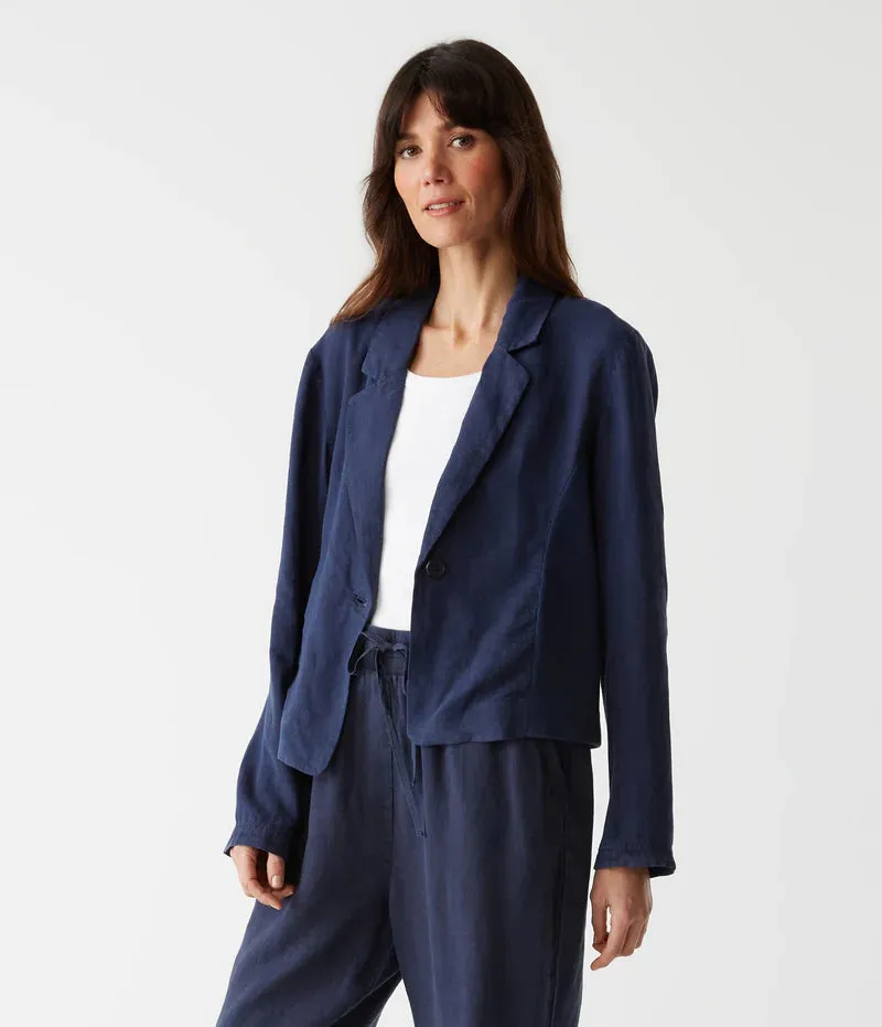 Pearson Ribbed Mixed Blazer