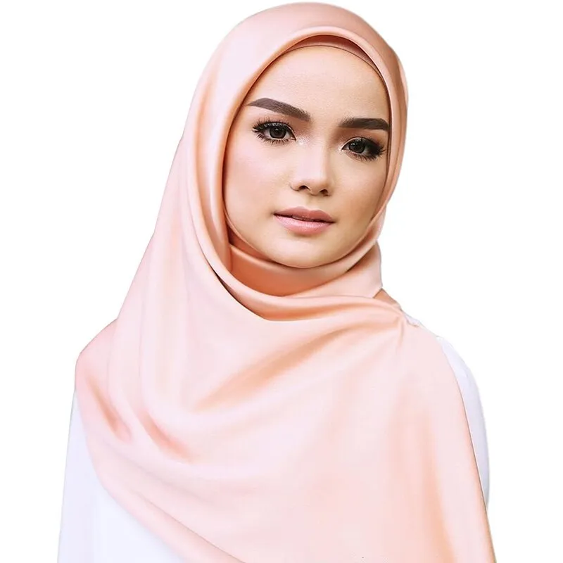 Plain Bubble Chiffon Scarf Hijab Wrap Women Print Shawls Headband Muslim Hijabs Female Scarves Long Shawl Turbanet Headscarf