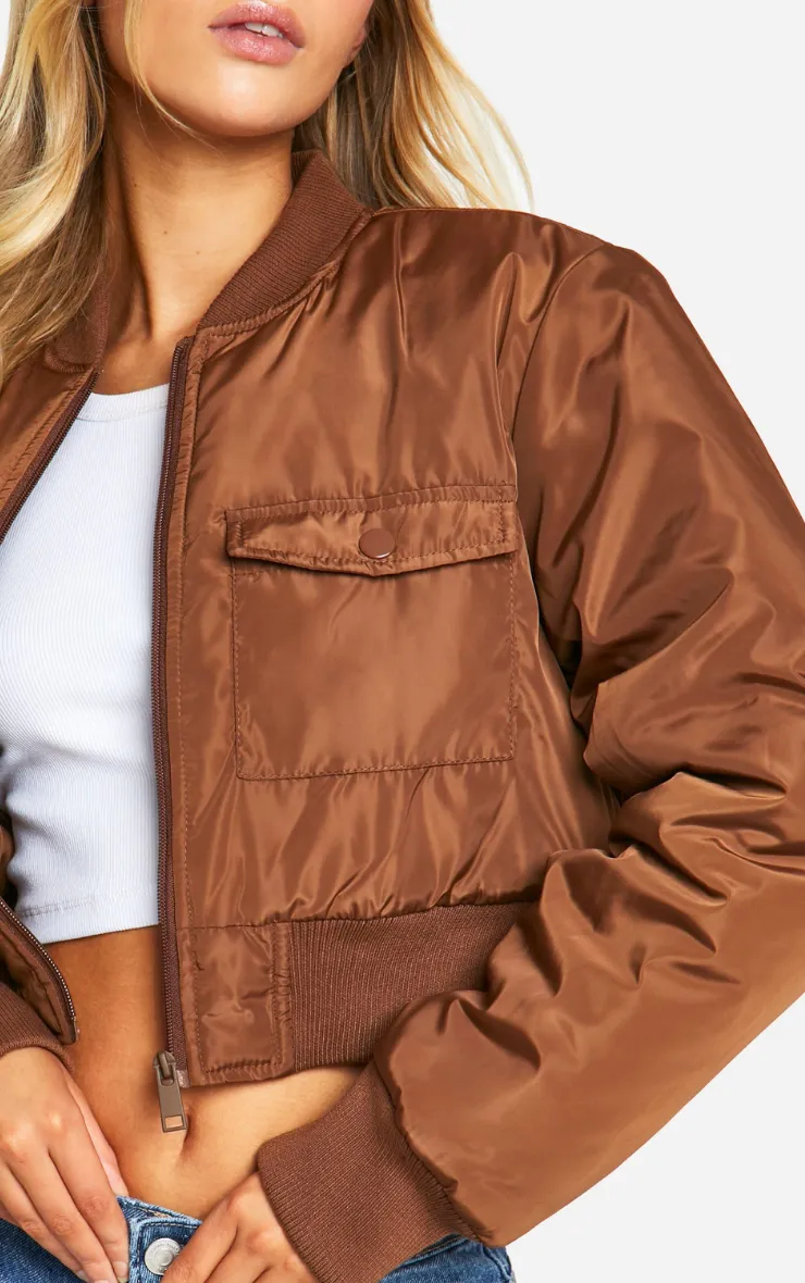 POCKET DETAIL BOMBER JACKET