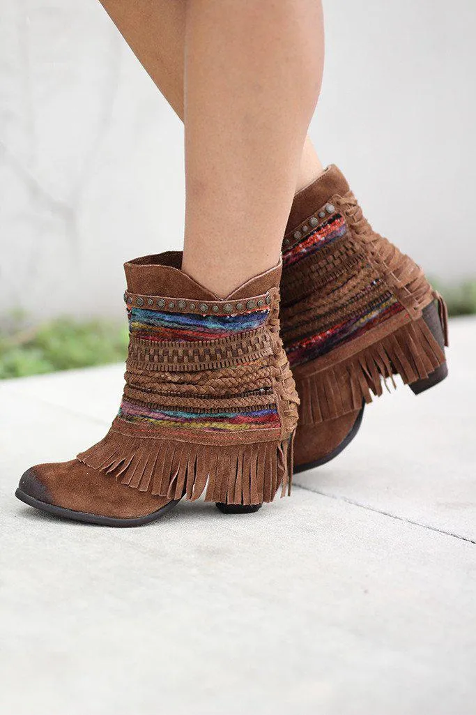 Poncho Tan Booties