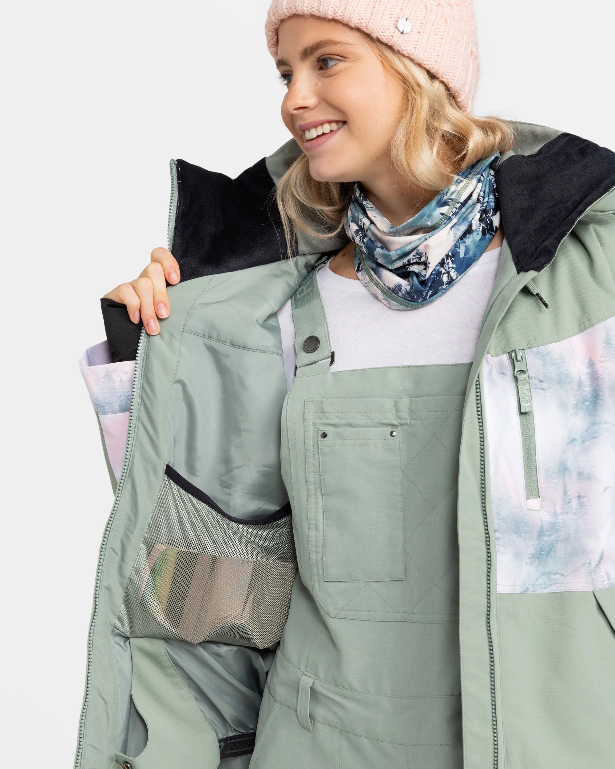 Presence Parka Snow Jacket - Sea Pine Mystery Fog